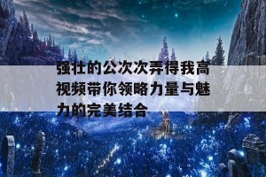 强壮的公次次弄得我高视频带你领略力量与魅力的完美结合