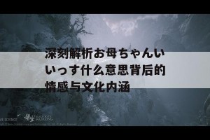 深刻解析お母ちゃんいいっす什么意思背后的情感与文化内涵