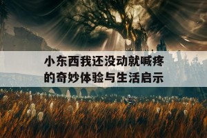 小东西我还没动就喊疼的奇妙体验与生活启示