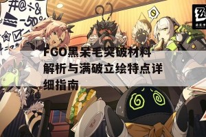 FGO黑呆毛突破材料解析与满破立绘特点详细指南