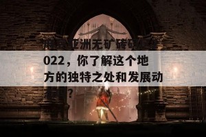 麻豆亚洲无矿砖码区2022，你了解这个地方的独特之处和发展动态吗？