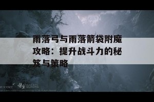 雨落弓与雨落箭袋附魔攻略：提升战斗力的秘笈与策略