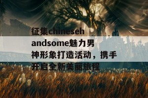 征集chinesehandsome魅力男神形象打造活动，携手开启全新美丽旅程