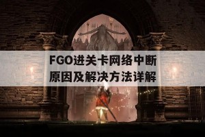 FGO进关卡网络中断原因及解决方法详解