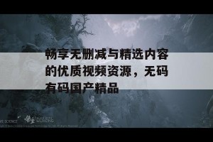 畅享无删减与精选内容的优质视频资源，无码有码国产精品