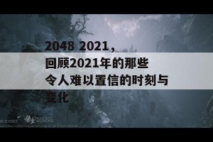 2048 2021，回顾2021年的那些令人难以置信的时刻与变化