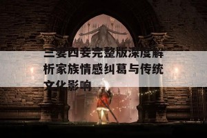 三妻四妾完整版深度解析家族情感纠葛与传统文化影响