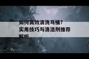 如何高效清洗马桶? 实用技巧与清洁剂推荐解析