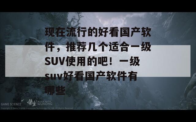 现在流行的好看国产软件，推荐几个适合一级SUV使用的吧！一级suv好看国产软件有哪些