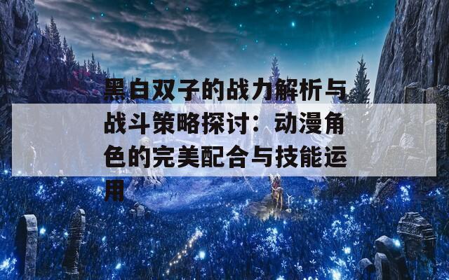 黑白双子的战力解析与战斗策略探讨：动漫角色的完美配合与技能运用