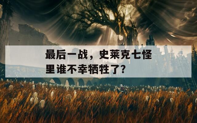 最后一战，史莱克七怪里谁不幸牺牲了？