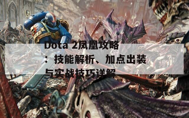 Dota 2凤凰攻略：技能解析、加点出装与实战技巧详解