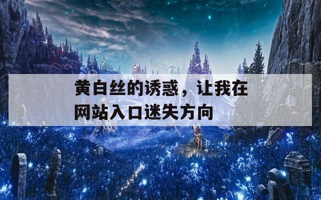 黄白丝的诱惑，让我在网站入口迷失方向