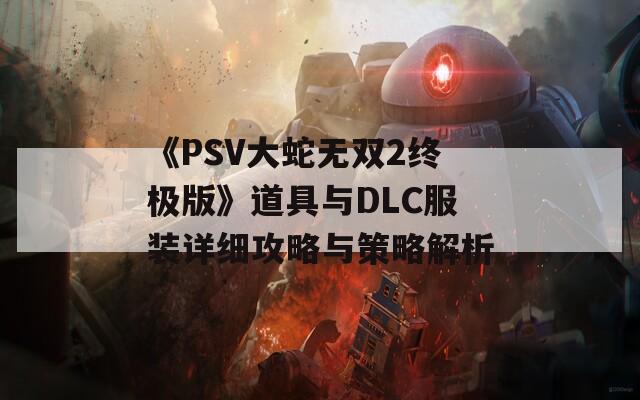 《PSV大蛇无双2终极版》道具与DLC服装详细攻略与策略解析